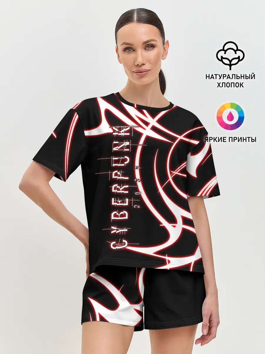 Женская пижама с шортами / Cyberpunk 2077