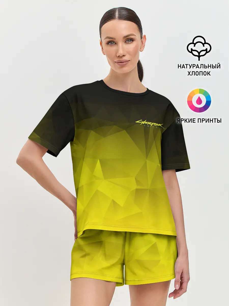 Женская пижама с шортами / CYBERPUNK 2077 | КИБЕРПАНК 2077
