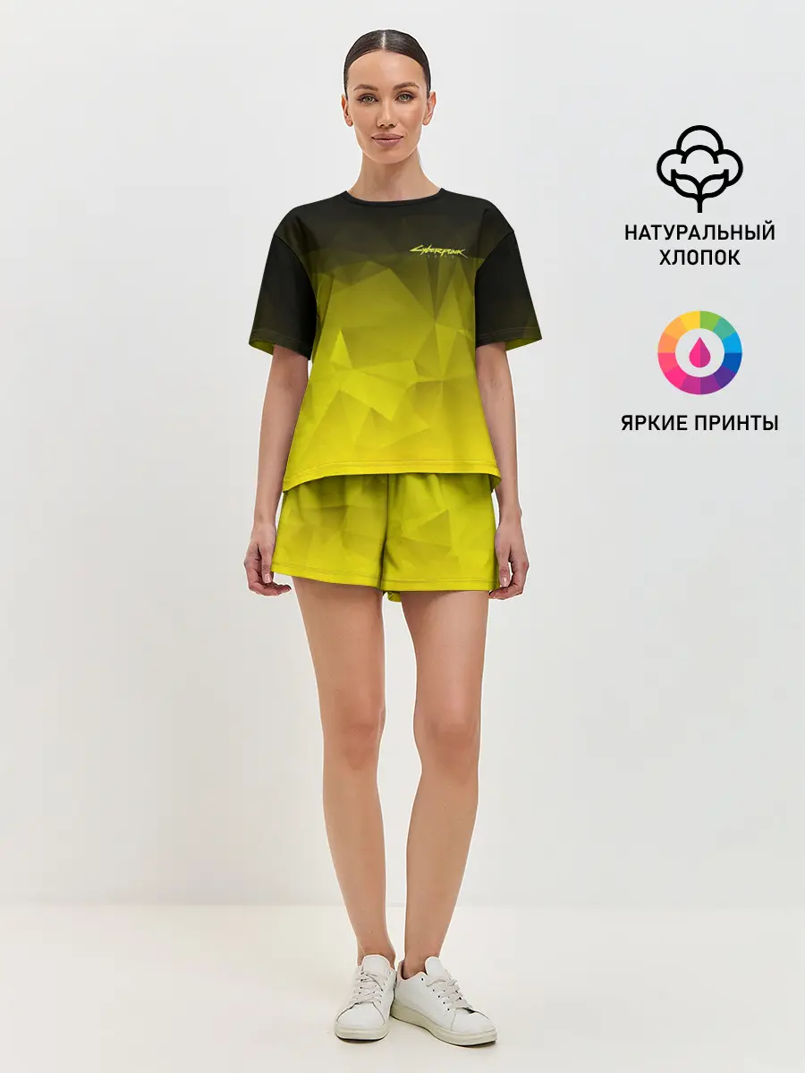 Женская пижама с шортами / CYBERPUNK 2077 | КИБЕРПАНК 2077