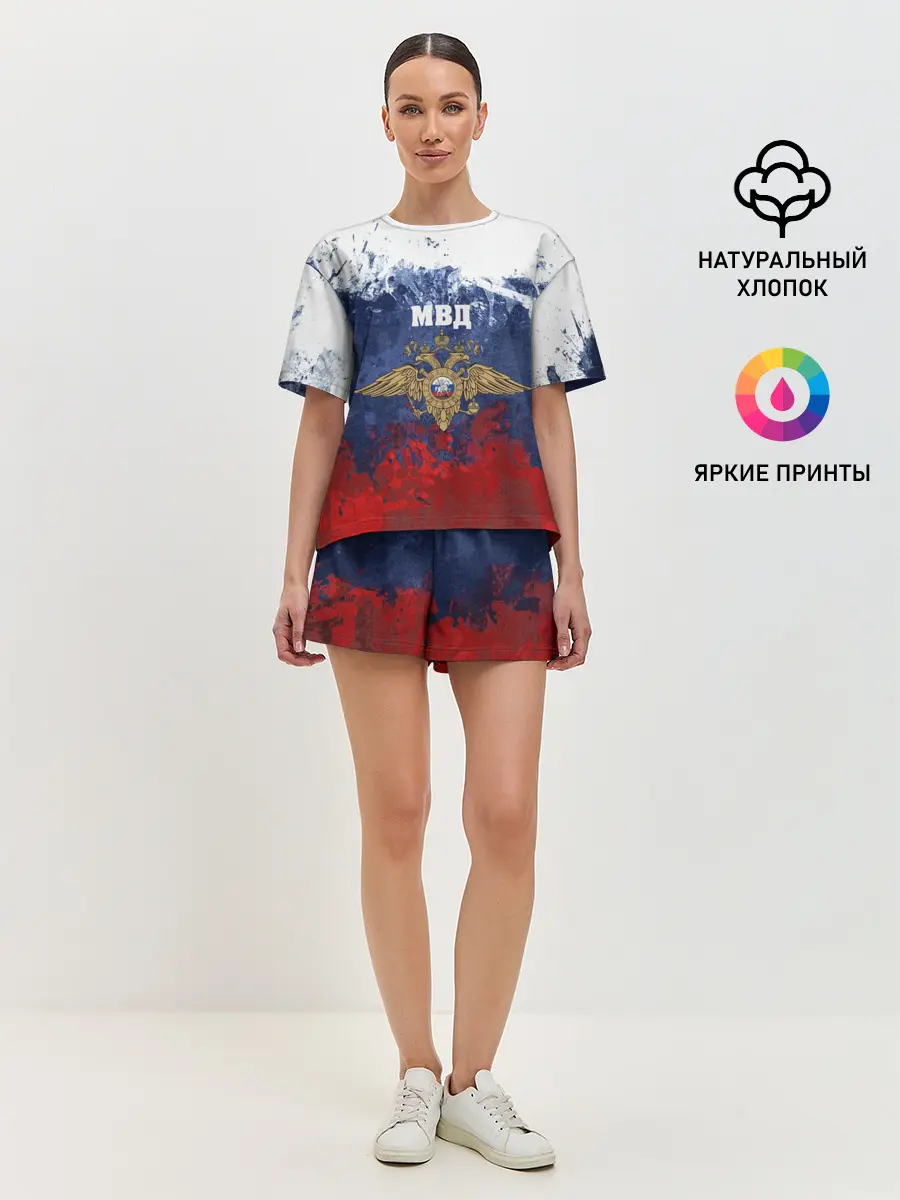 Женская пижама с шортами / МВД