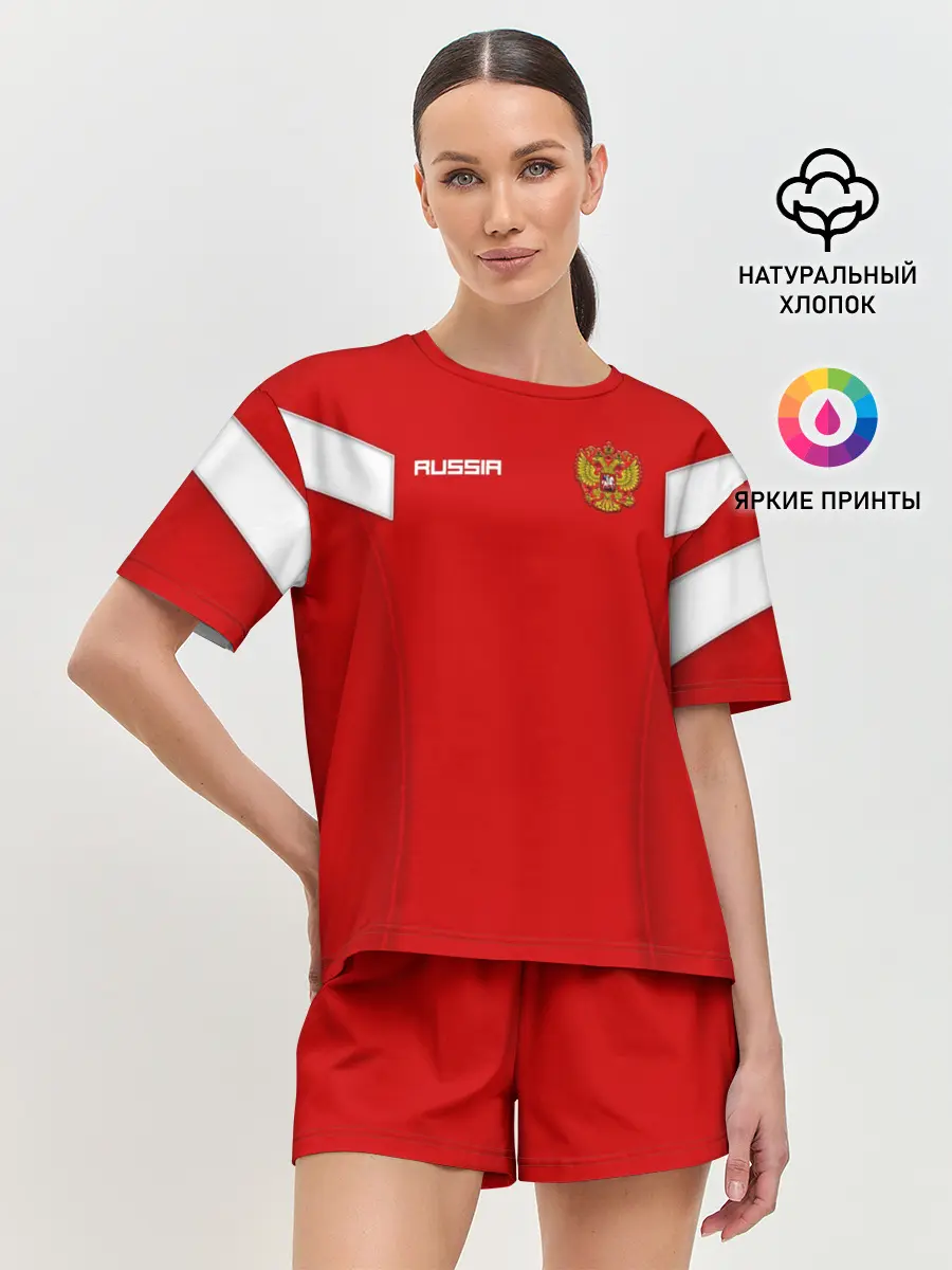 Женская пижама с шортами / Сборная России