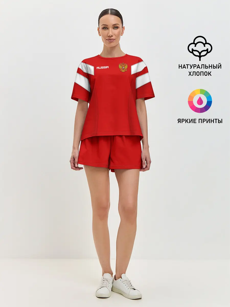 Женская пижама с шортами / Сборная России