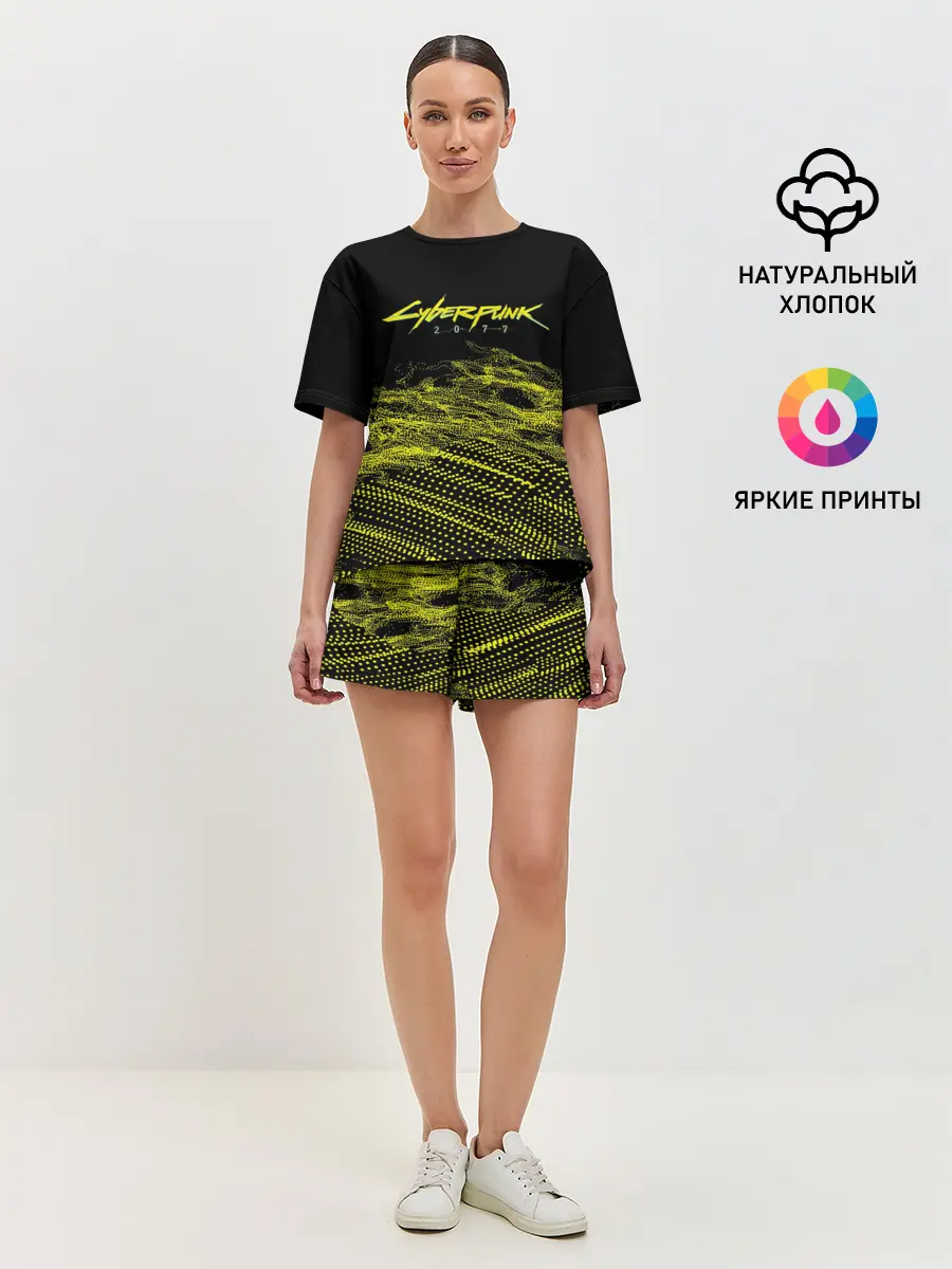 Женская пижама с шортами / Cyber Punk 2077