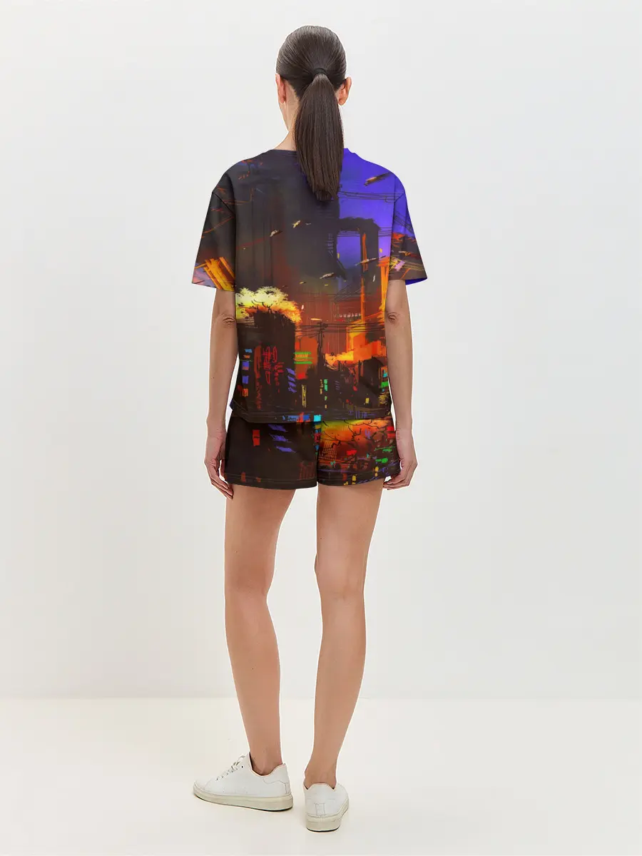 Женская пижама с шортами / Cyber Punk 2077