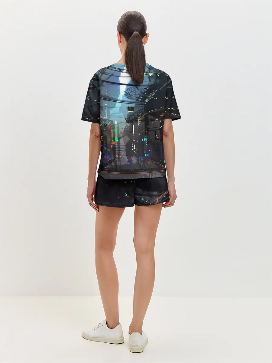 Женская пижама с шортами / Cyber Punk 2077