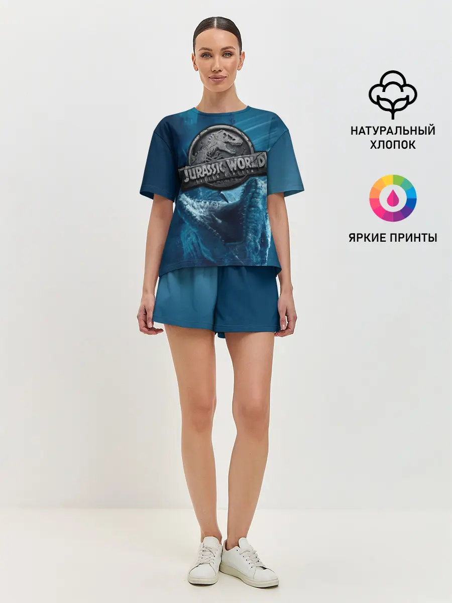 Женская пижама с шортами / Мир Юрского Периода