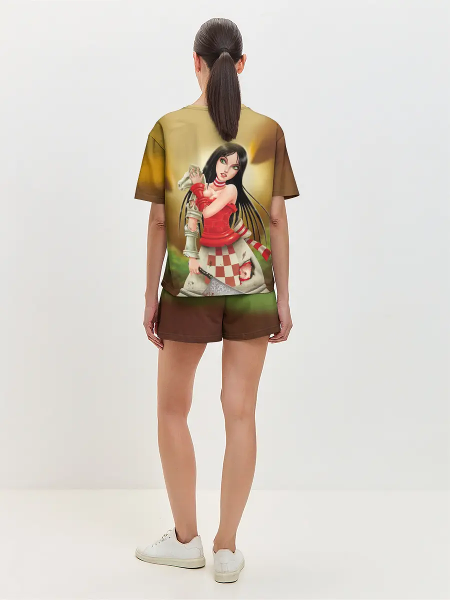 Женская пижама с шортами / Алиса: безумие возвращается