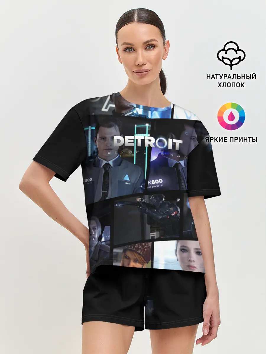 Женская пижама с шортами / DETROIT BECOME HUMAN