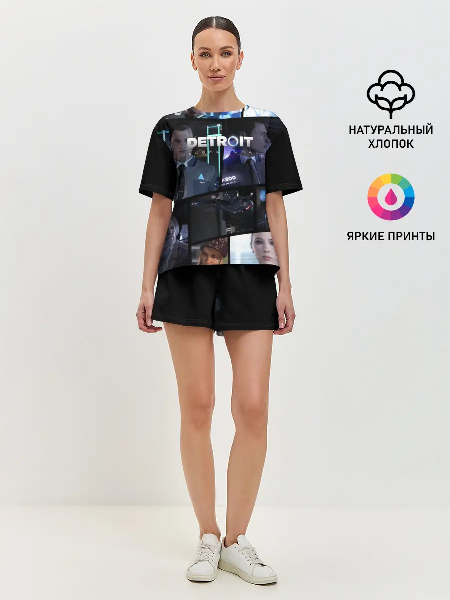 Женская пижама с шортами / DETROIT BECOME HUMAN