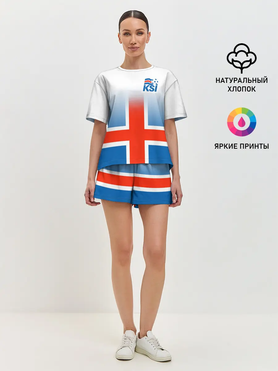 Женская пижама с шортами / KSI ICELAND SPORT