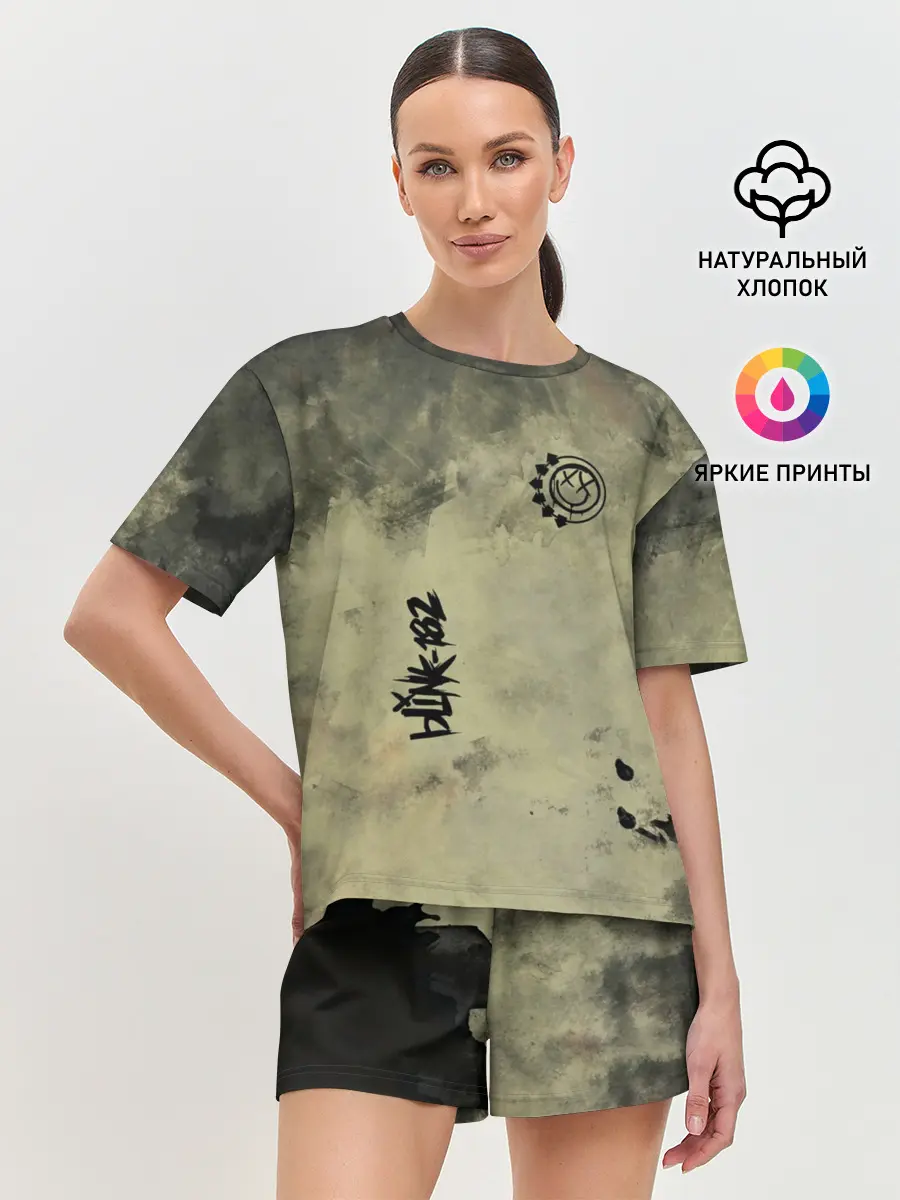 Женская пижама с шортами / Blink-182