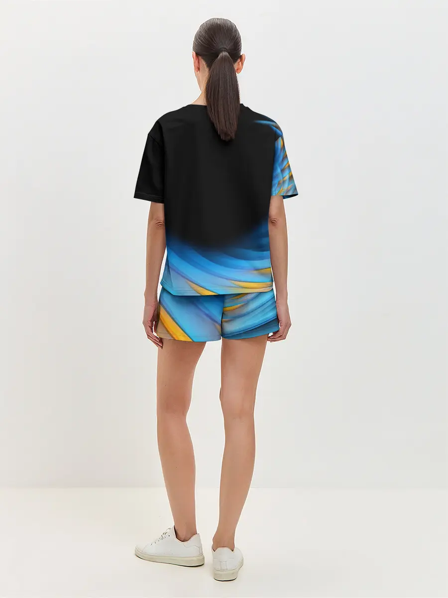 Женская пижама с шортами / Россия спорт