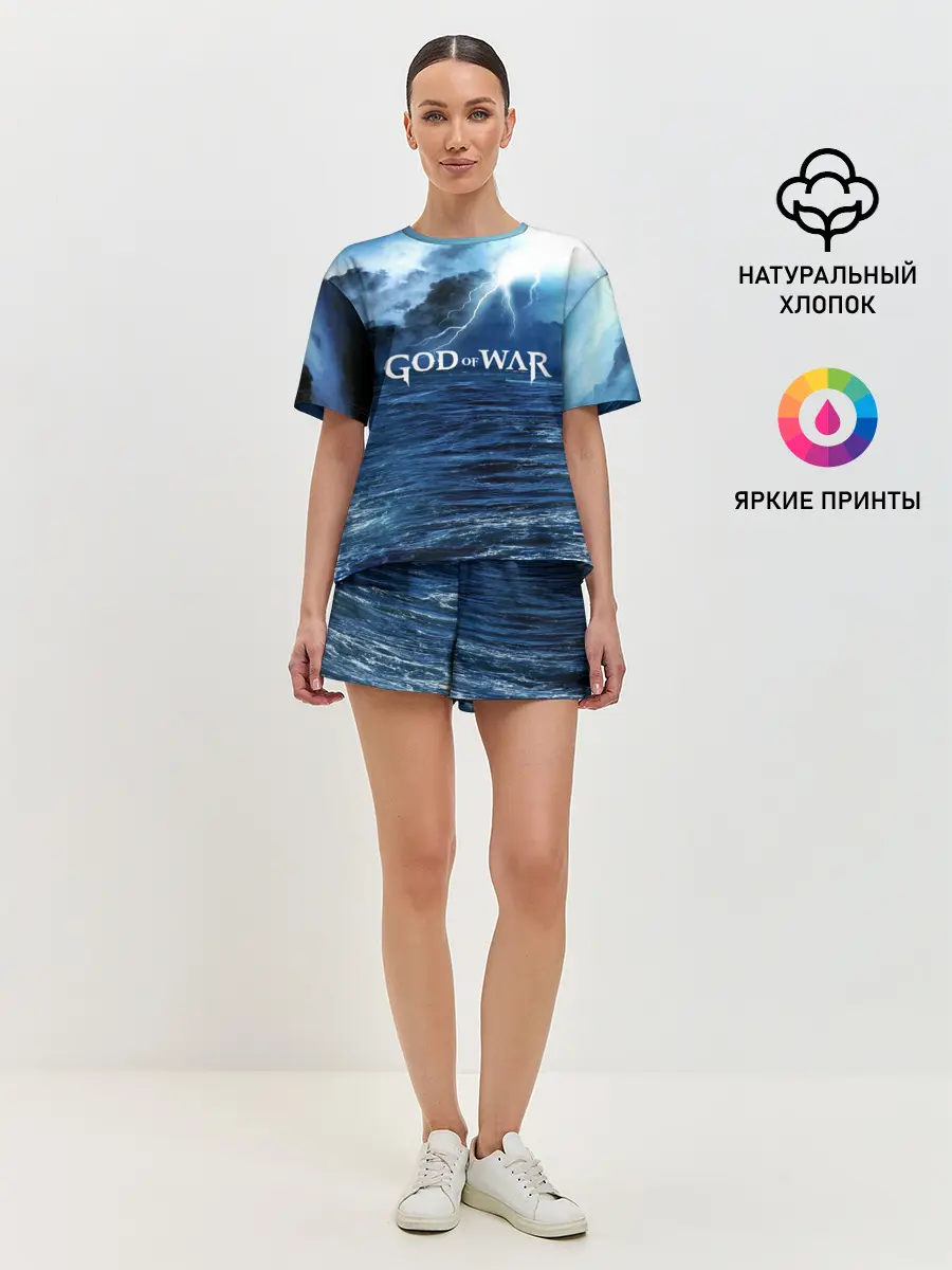Женская пижама с шортами / God of WAR