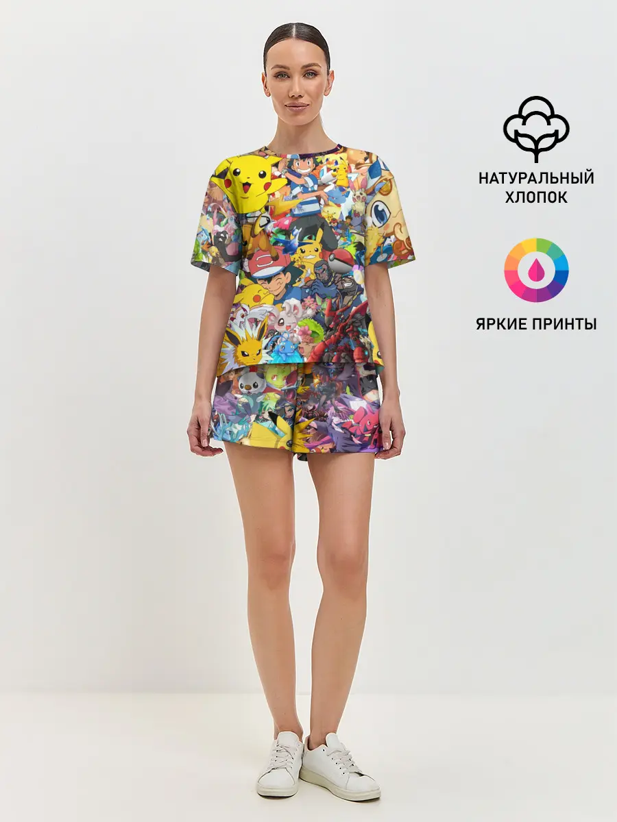 Женская пижама с шортами / Pokemon