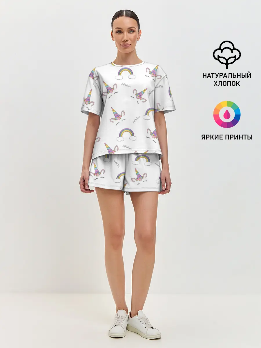 Женская пижама с шортами / Just belive