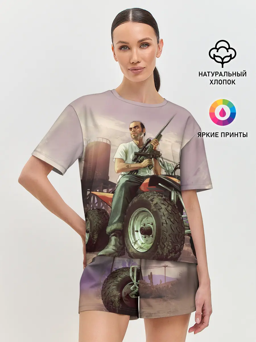 Женская пижама с шортами / Grand Theft Auto