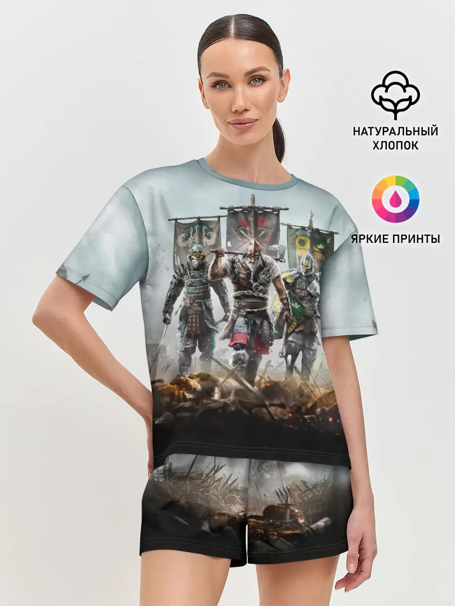 Женская пижама с шортами / For Honor