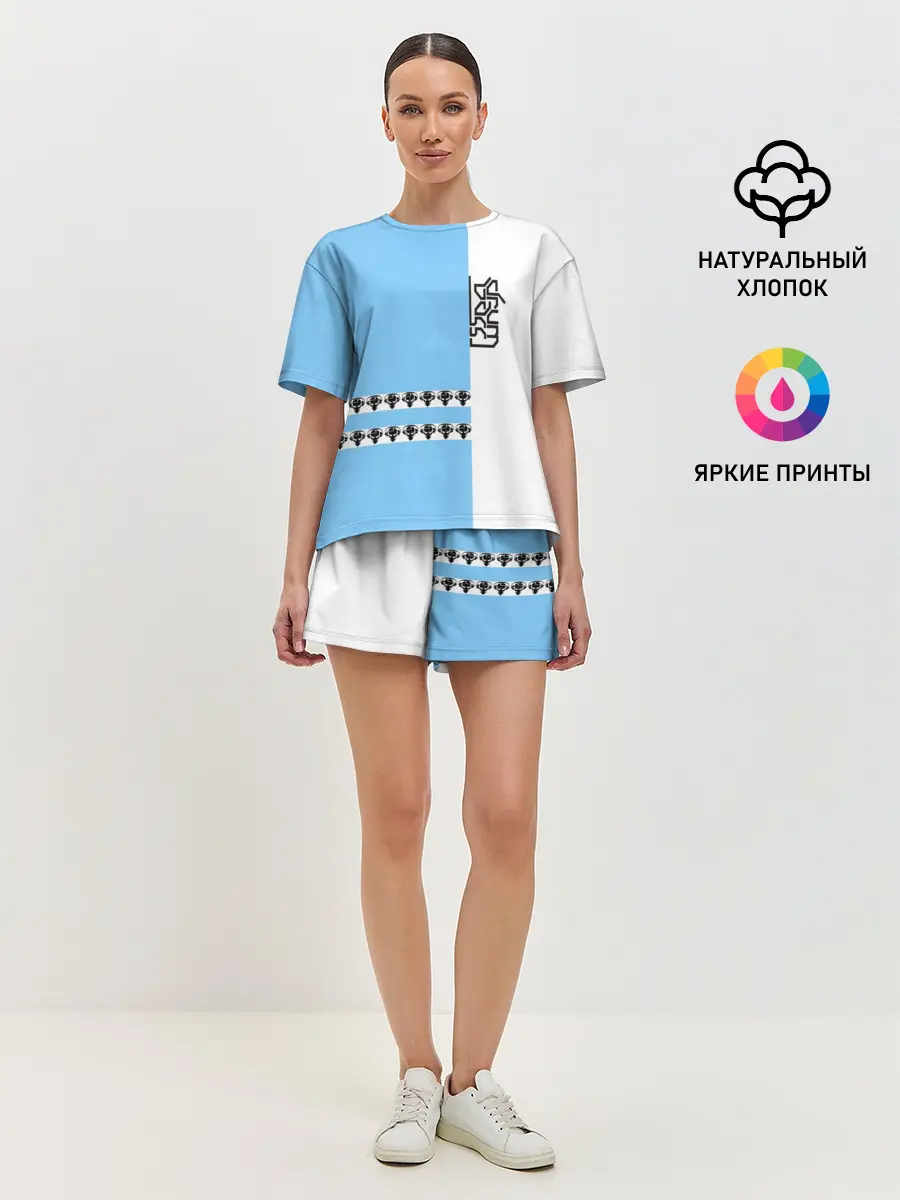 Женская пижама с шортами / Drum and bass