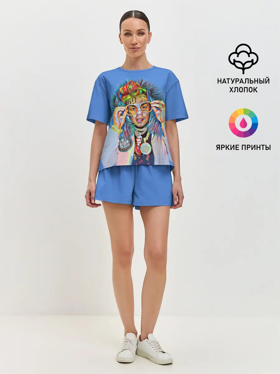 Женская пижама с шортами / 6IX9INE SWAG