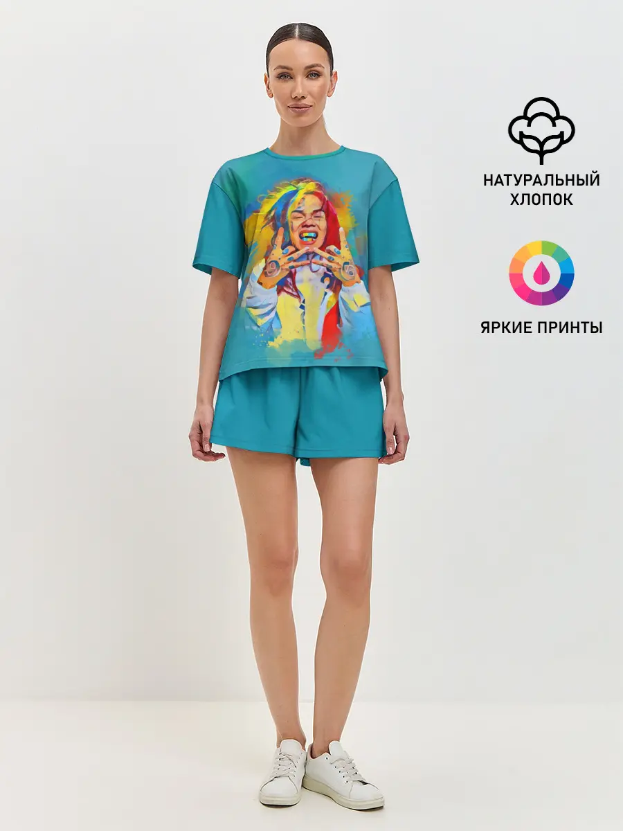 Женская пижама с шортами / 6IX9INE PAINTS