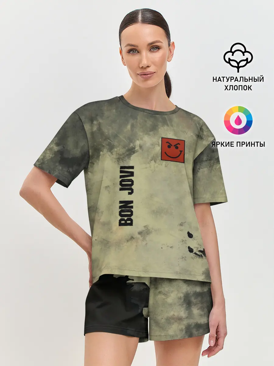 Женская пижама с шортами / Bon Jovi