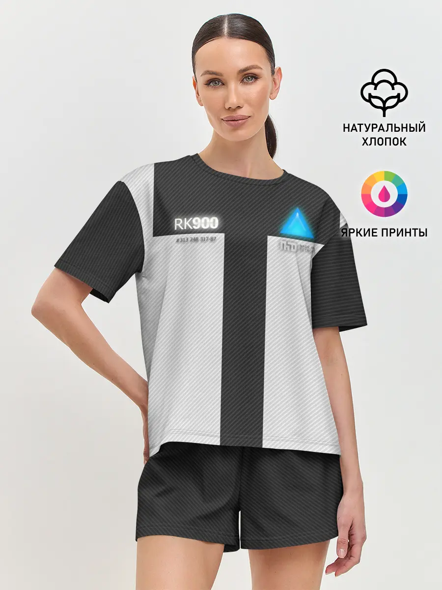 Женская пижама с шортами / Connor Detroit: Become Human.