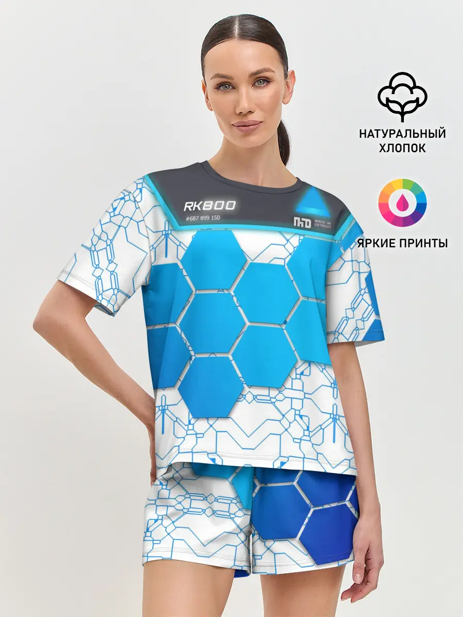 Женская пижама с шортами / Detroit: become human RK800