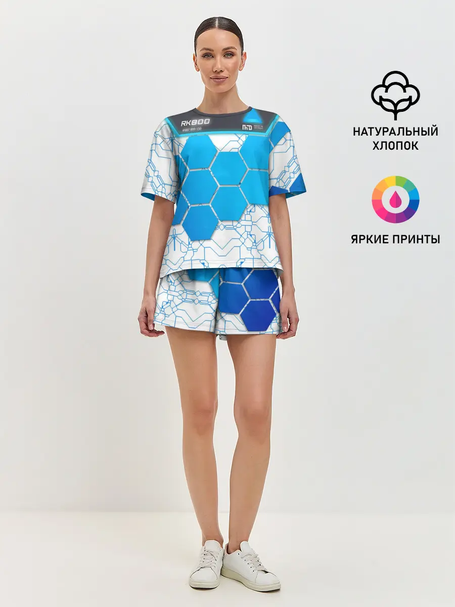 Женская пижама с шортами / Detroit: become human RK800