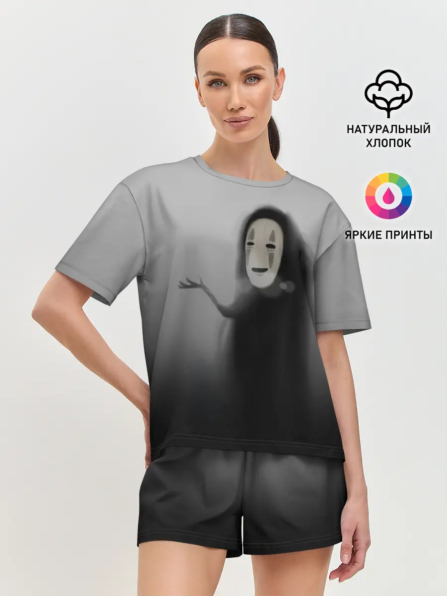 Женская пижама с шортами / Каонаси в тумане