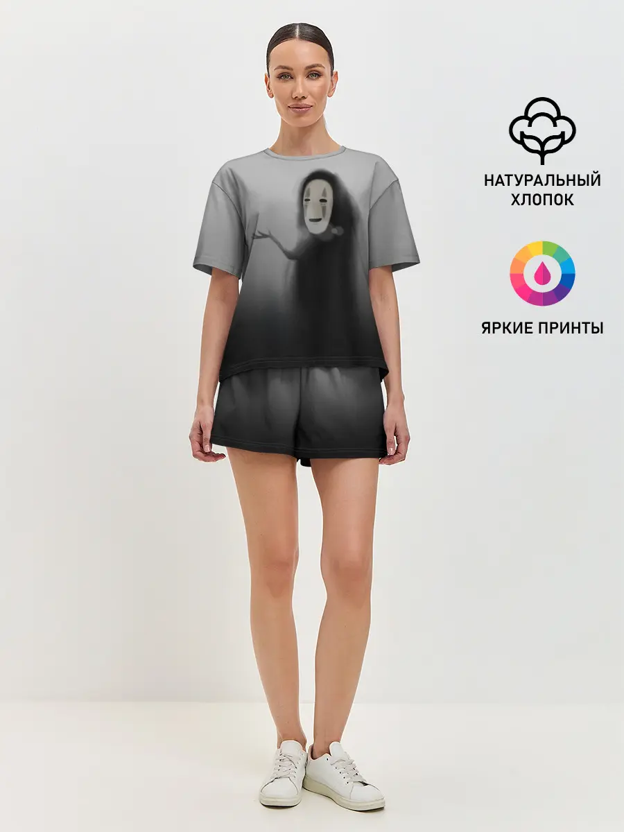 Женская пижама с шортами / Каонаси в тумане