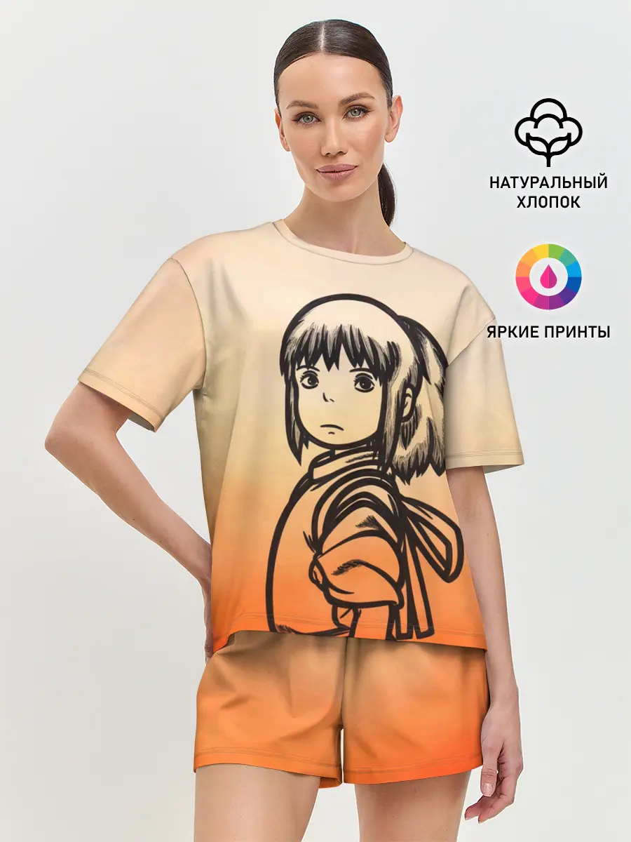 Женская пижама с шортами / Тихиро Огино