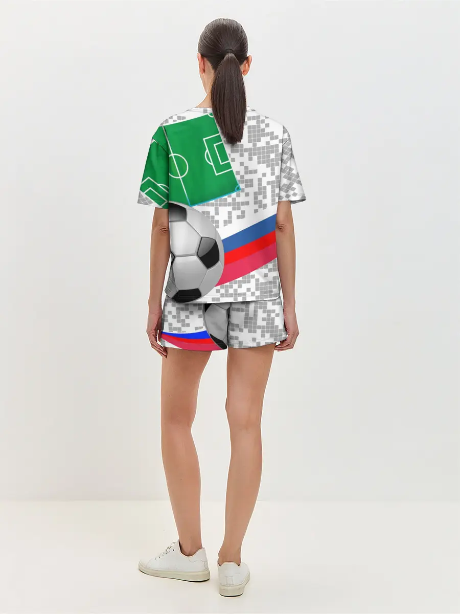 Женская пижама с шортами / Русский футбол