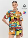 Женская пижама с шортами / Boom Pop Art