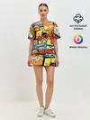Женская пижама с шортами / Boom Pop Art