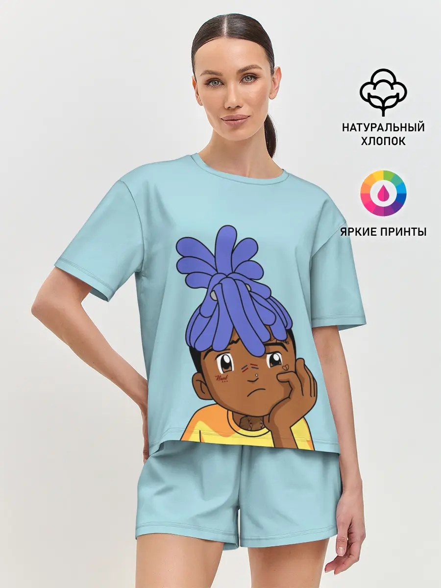 Женская пижама с шортами / xxxtentacion