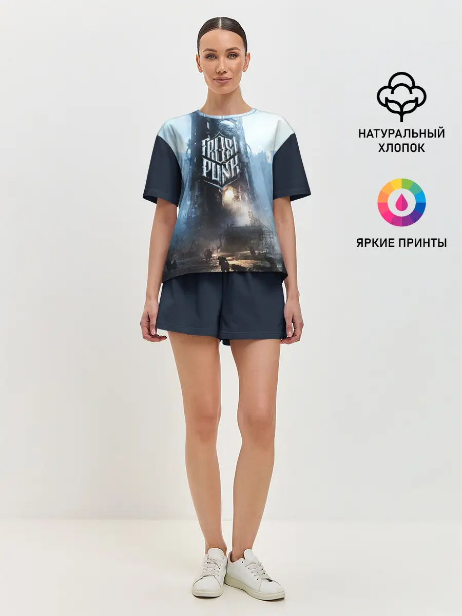 Женская пижама с шортами / Frost punk