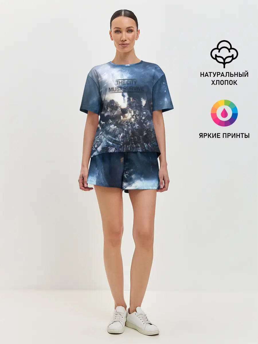 Женская пижама с шортами / Фростпанк