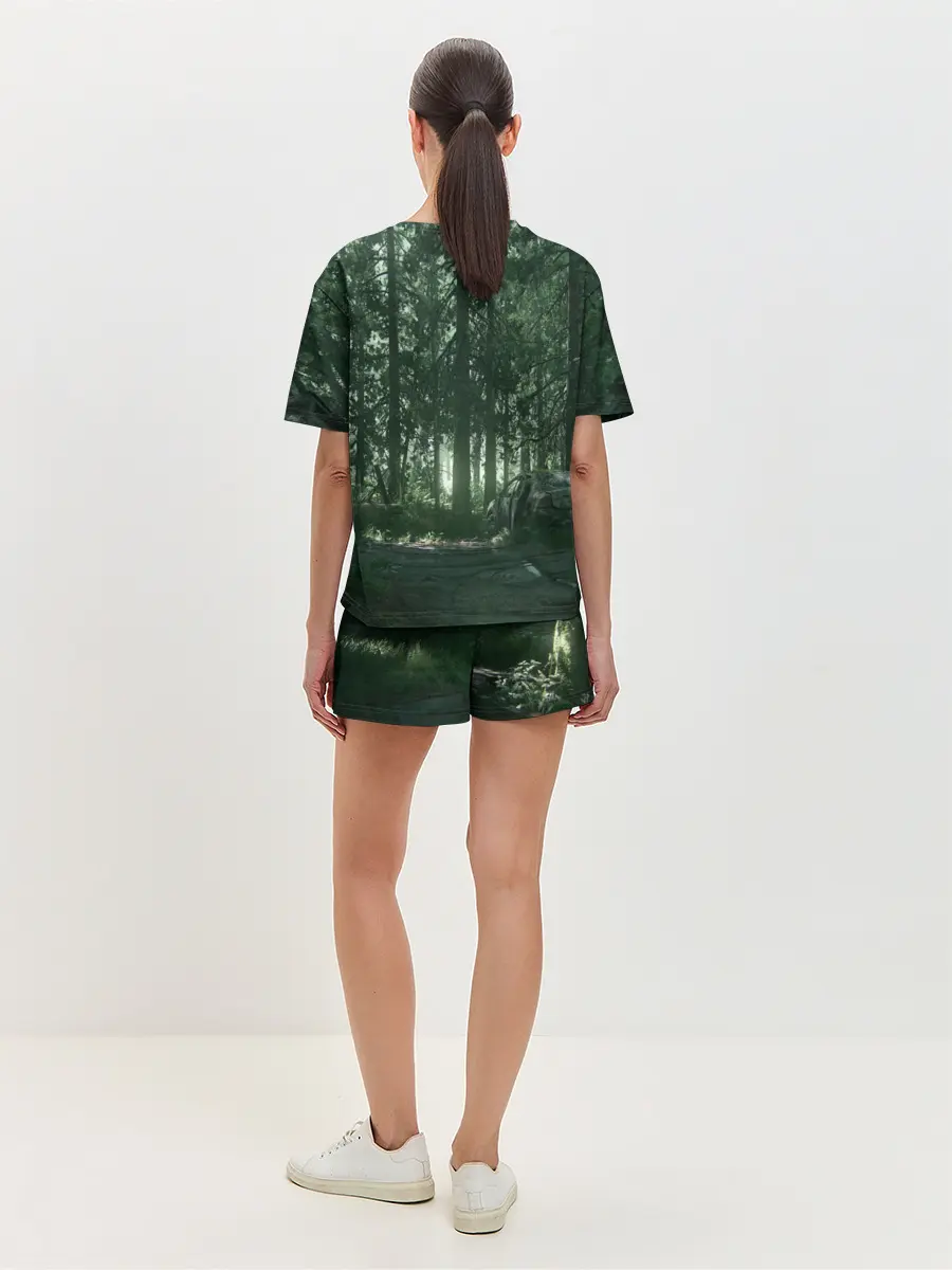 Женская пижама с шортами / The Last Of Us Part II Лес