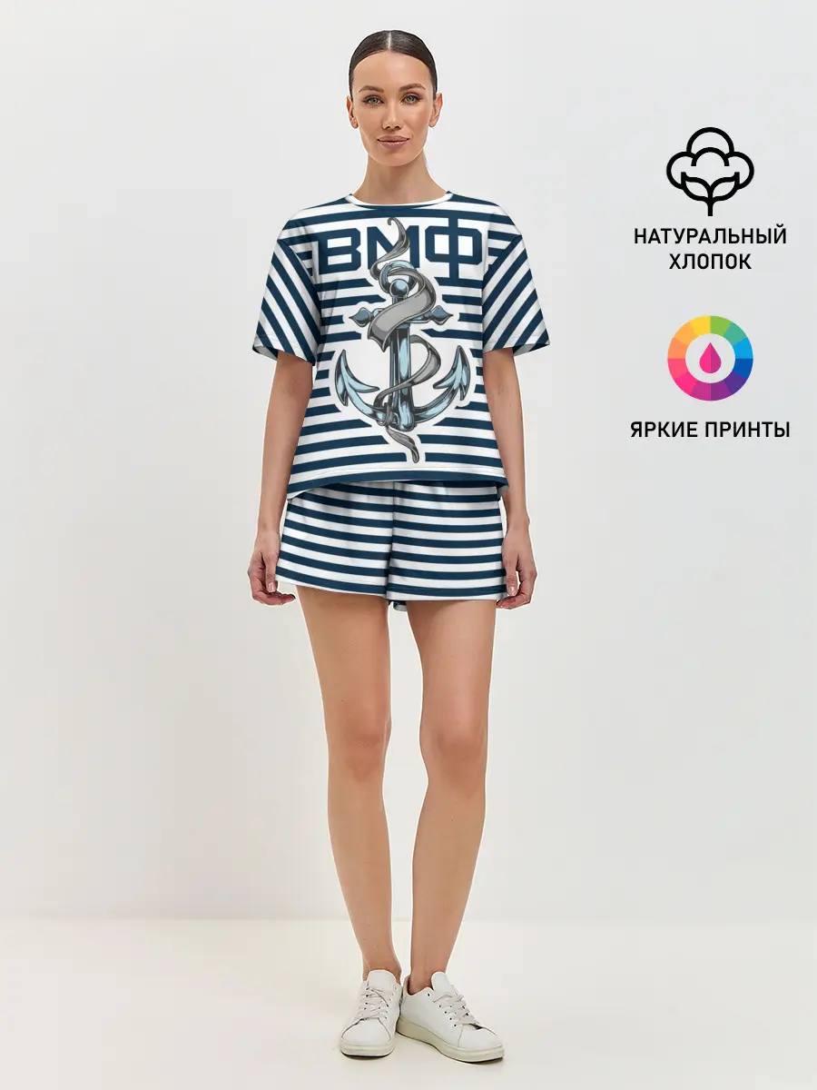 Женская пижама с шортами / Якорь ВМФ