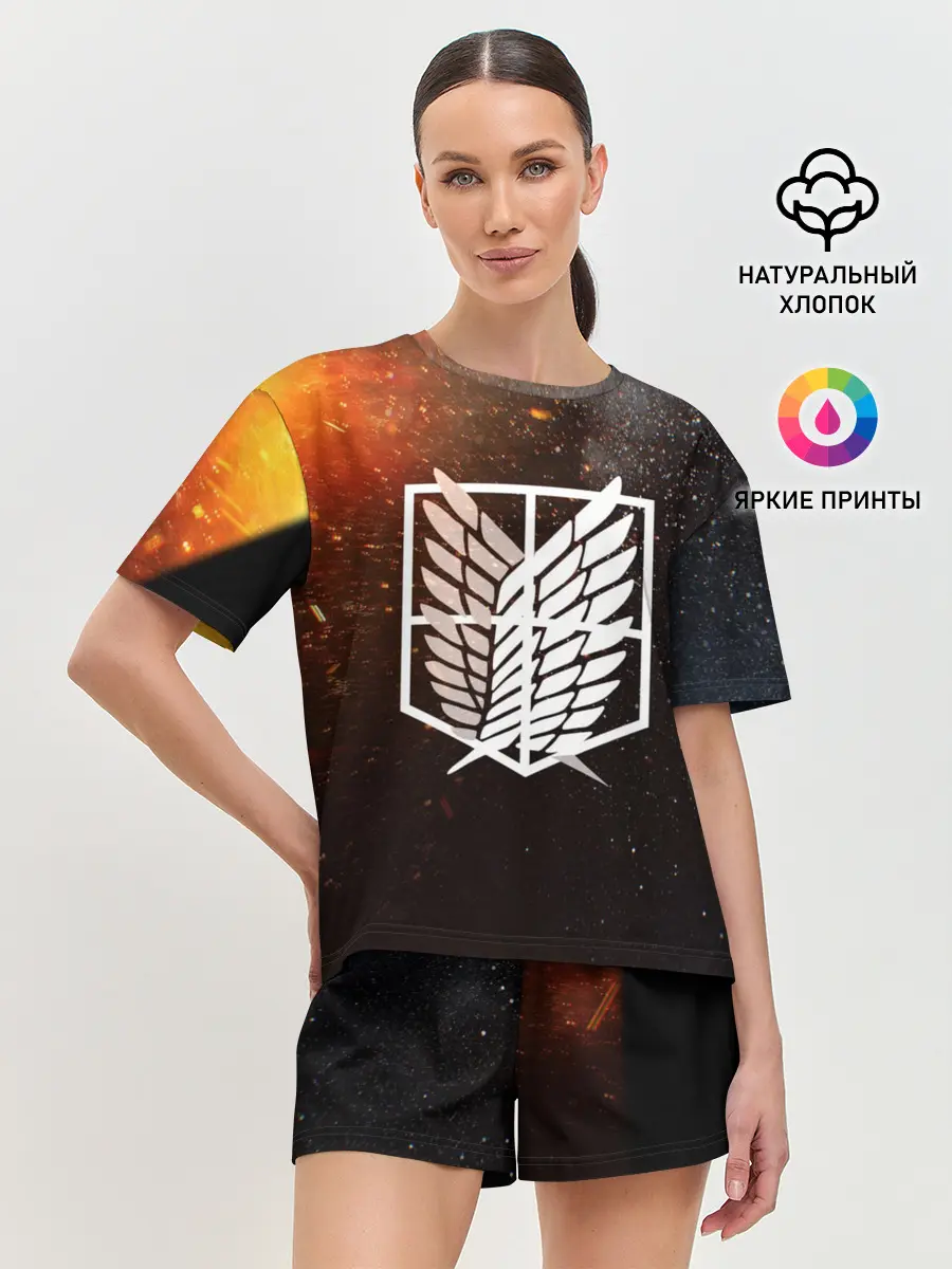 Женская пижама с шортами / АТАКА ТИТИНОВ