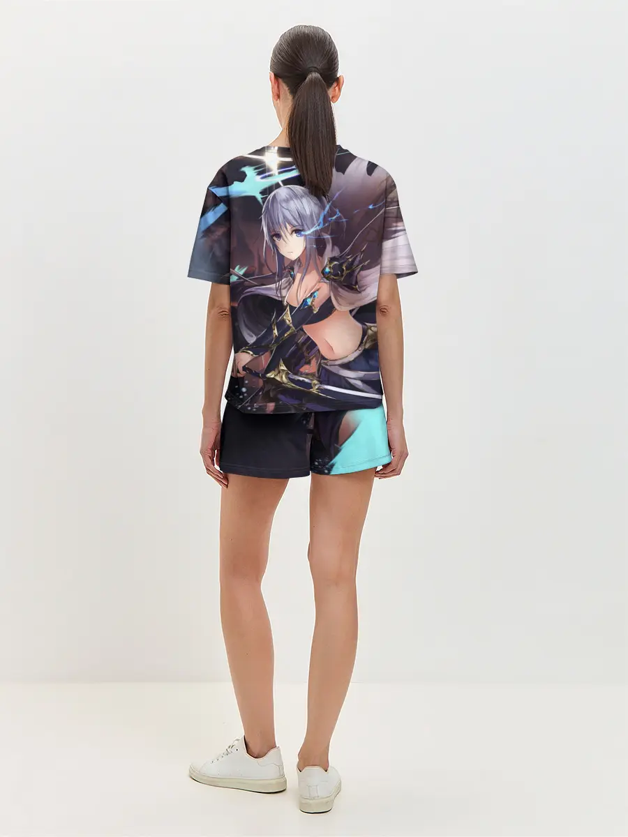 Женская пижама с шортами / ФЭНТЕЗИ АНИМЕ-ВОИТЕЛЬНИЦА