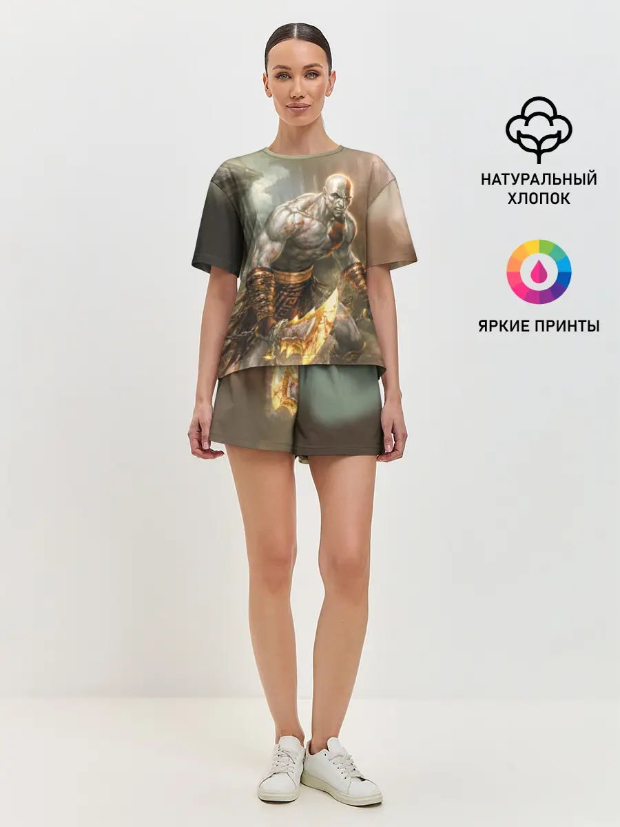 Женская пижама с шортами / God of War