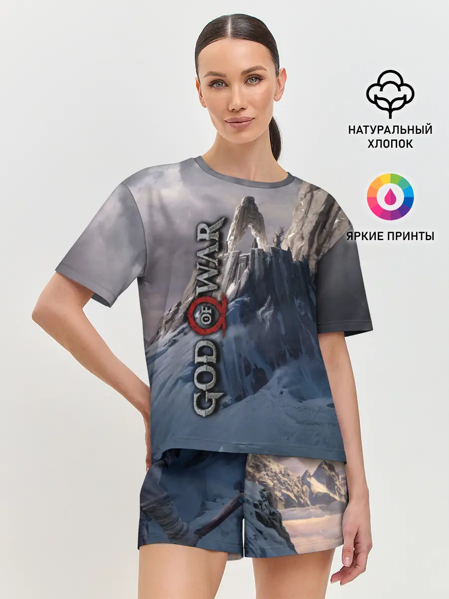Женская пижама с шортами / God of War