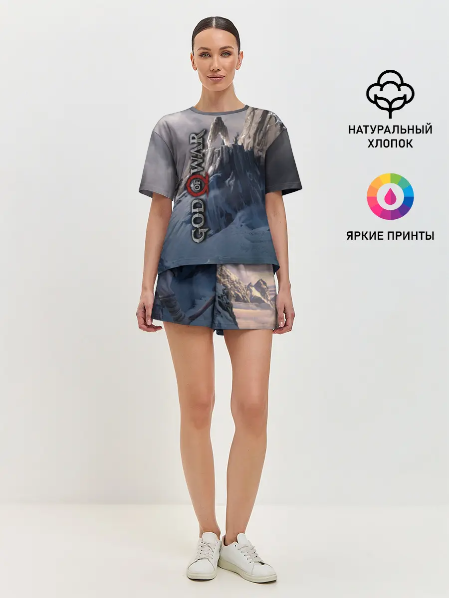 Женская пижама с шортами / God of War
