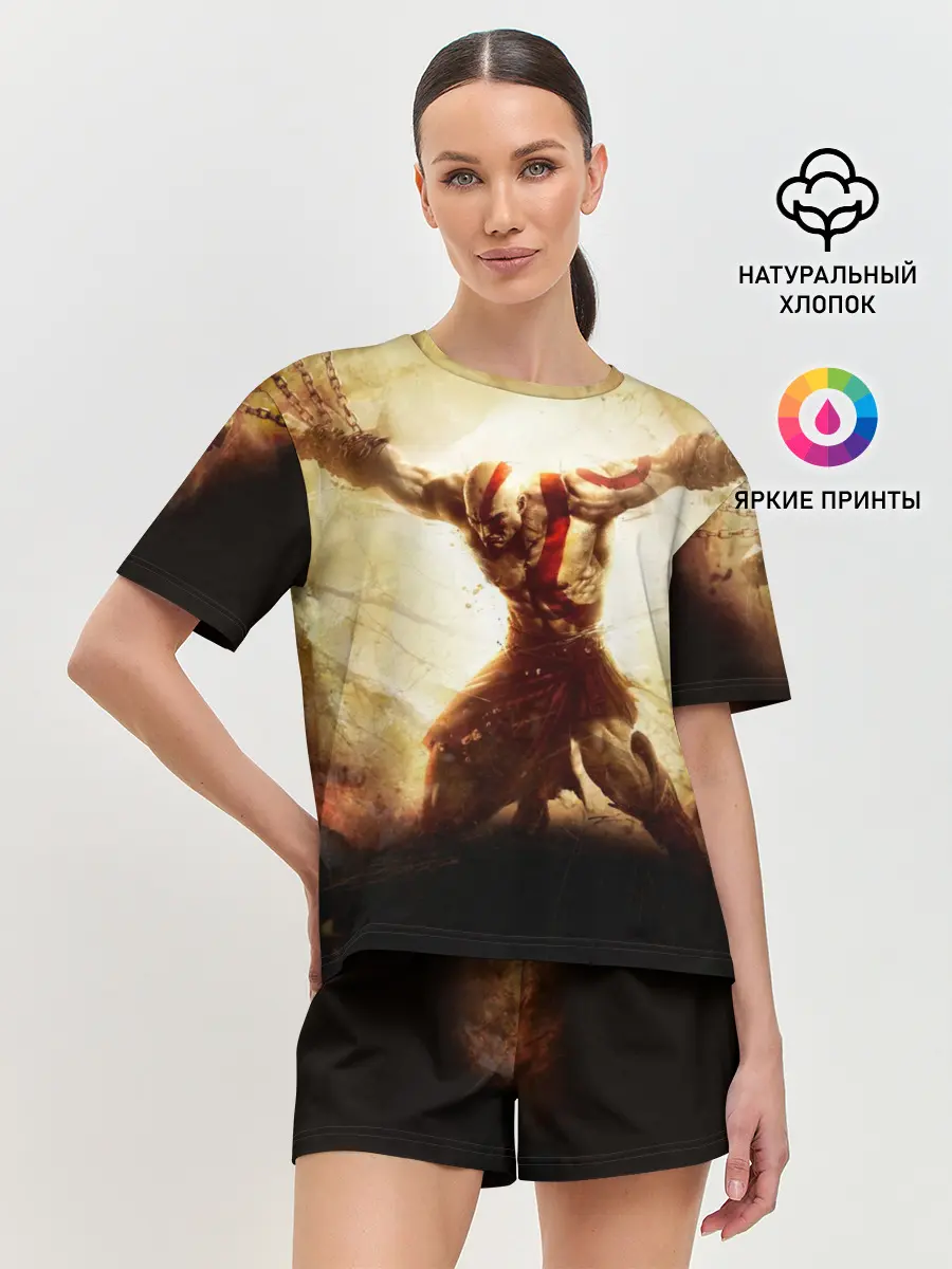 Женская пижама с шортами / God of War