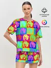 Женская пижама с шортами / pop-art Marilyn Monroe