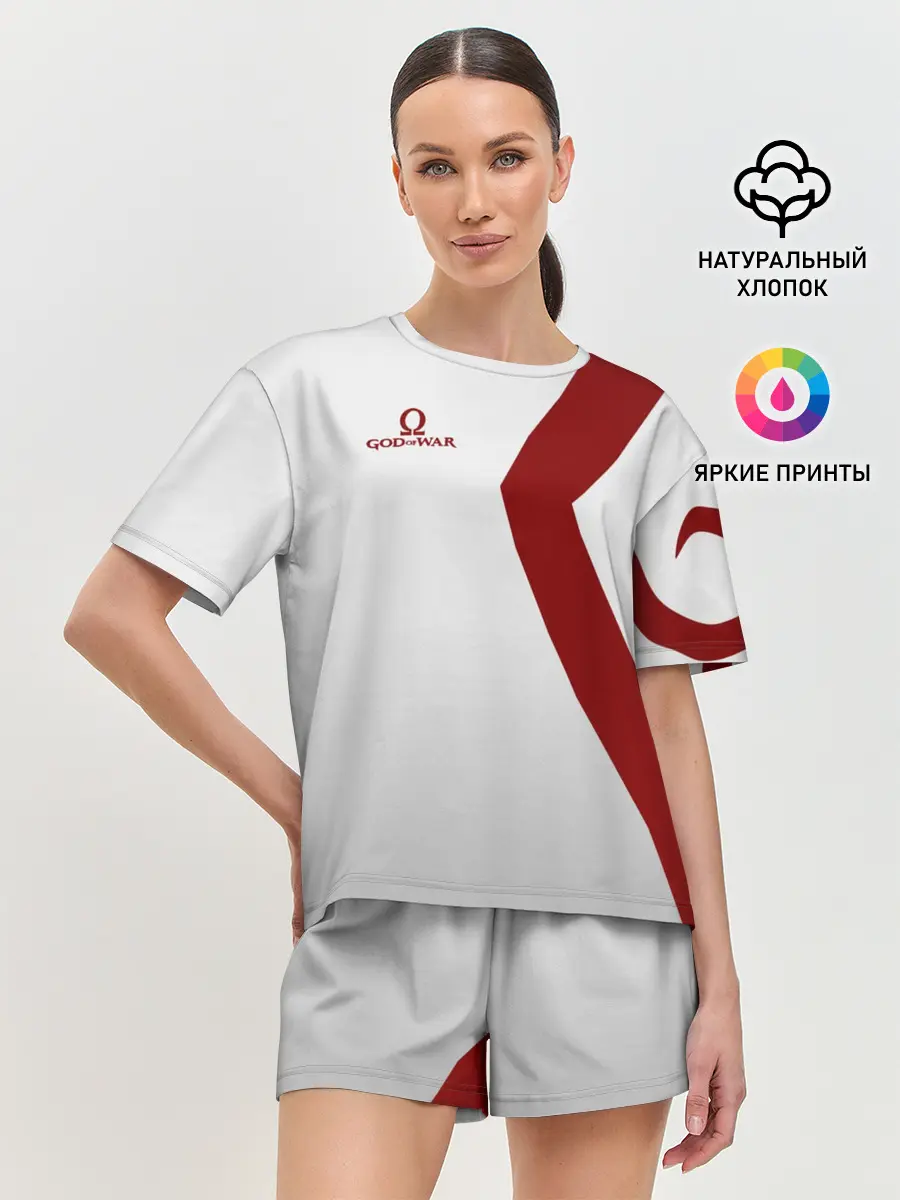 Женская пижама с шортами / GOD of WAR Татуировки Кратоса