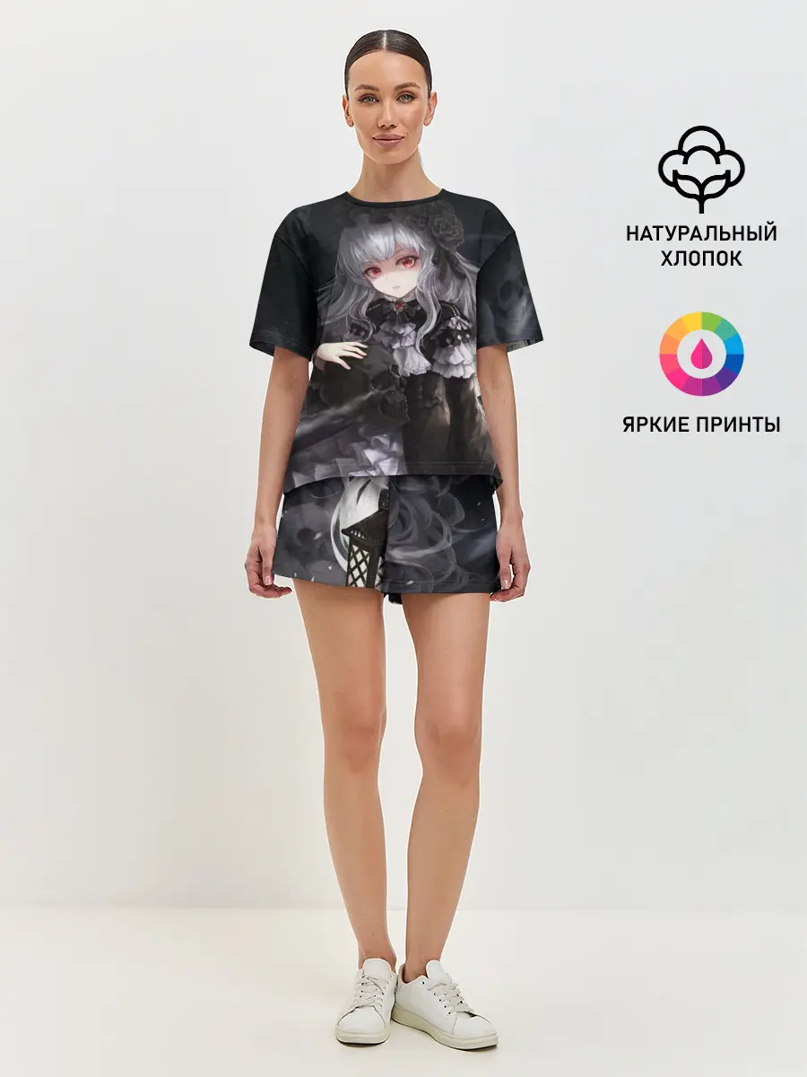 Женская пижама с шортами / Темная Хатсуне Мику