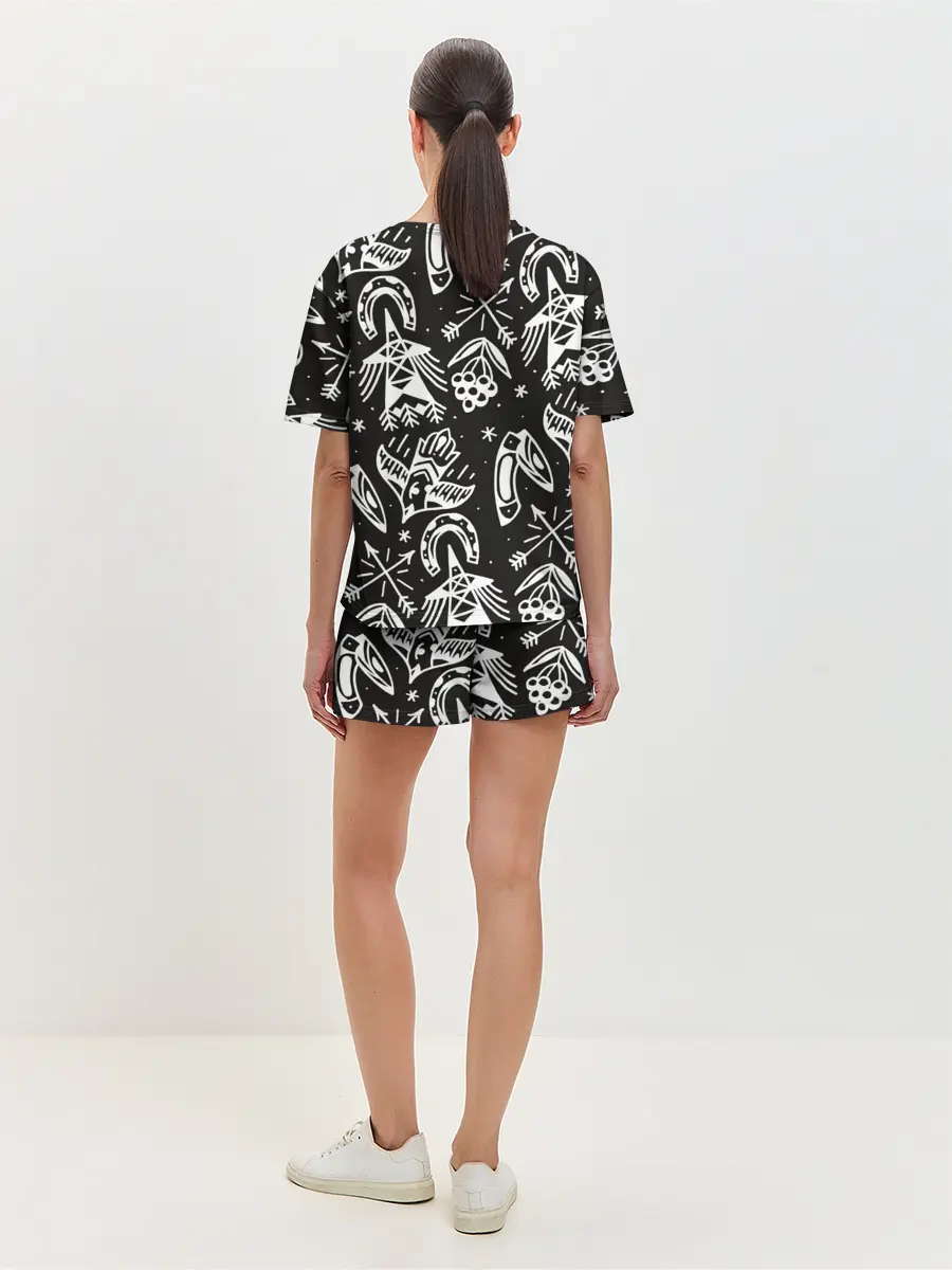 Женская пижама с шортами / Сибирь