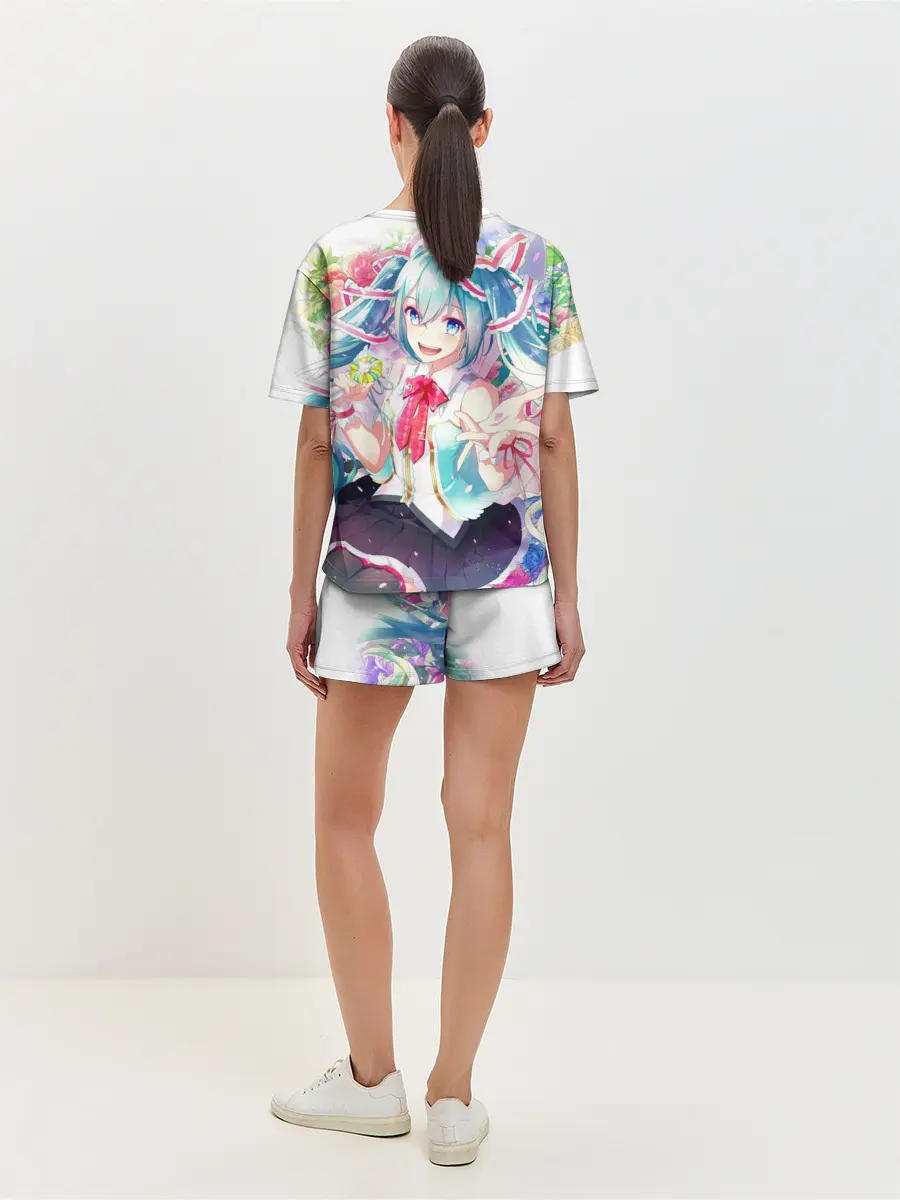 Женская пижама с шортами / Благородная Хатсуне Мику